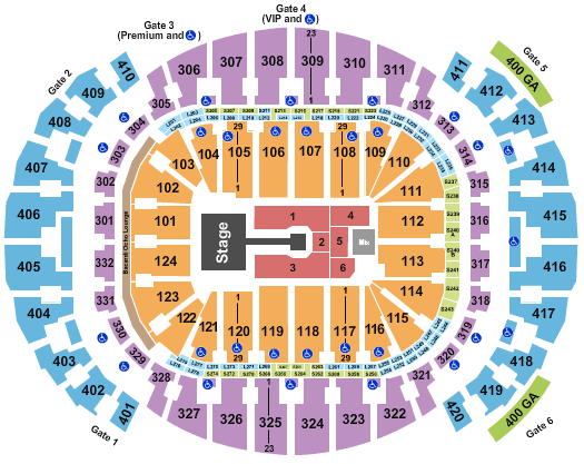 Kaseya Center Nicki Minaj Seating Chart